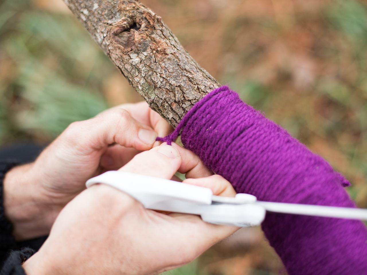 How to Wrap a Tree in Yarn HGTV