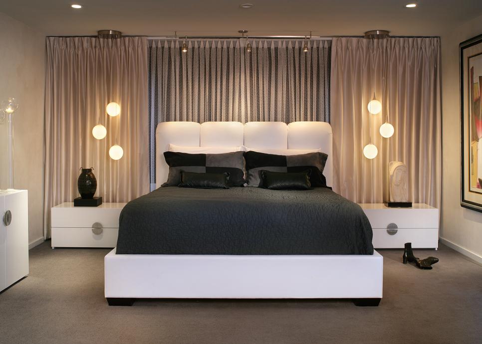 Contemporary Gray and White Bedroom Contemporary Bedroom With White Furniture