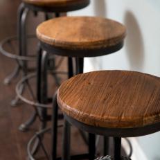 After: Rustic Barstools