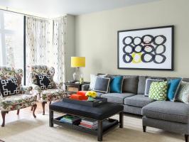 Contemporary Gray Living Room