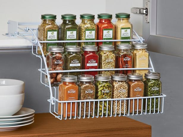 Pull-Down, Three-Tier Spice Rack Pull-Down, Three-Tier Spice Rack