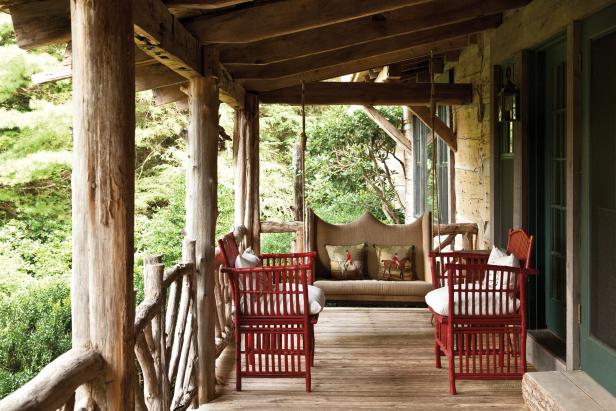 Elegant Cabin Porch Elegant Cabin Porch