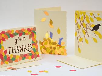 DIY fall greeting cards