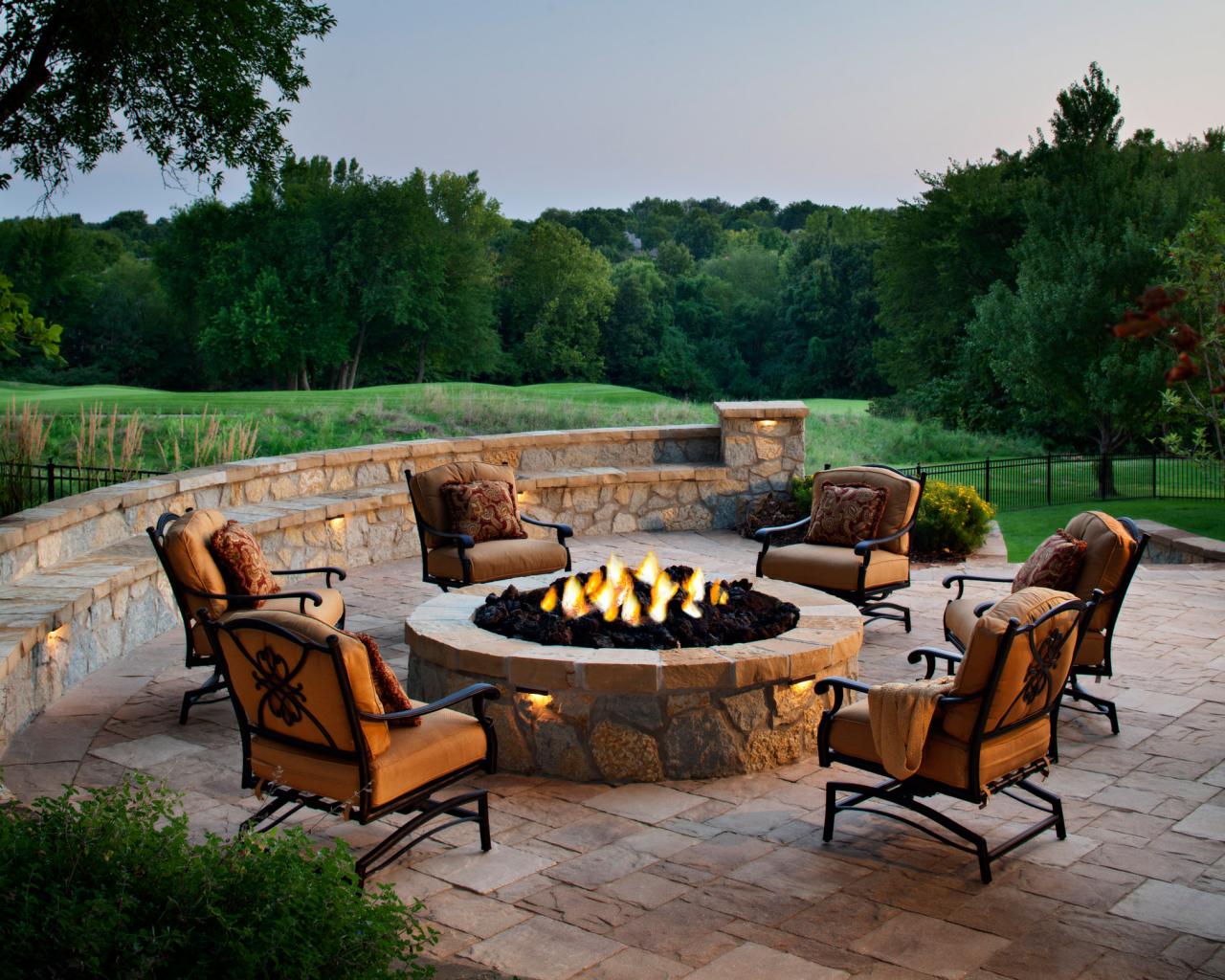 Designing A Patio Around Fire Pit Diy Designing A Patio Around Fire Pit