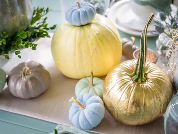 Metallic and Painted Pumpkins Metallic and Painted Pumpkins