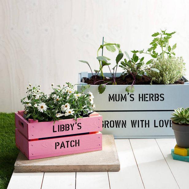 Personalized Garden Crate Personalized Garden Crate