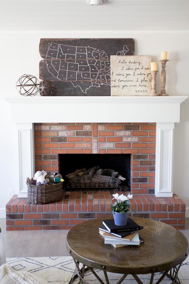 Transitional Living Room with Rustic Touches Transitional Living Room with Rustic Touches