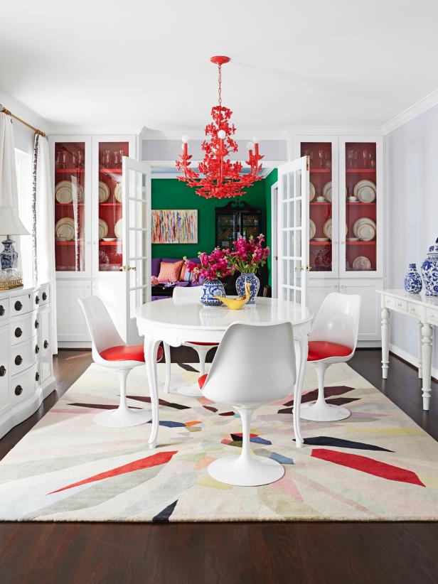 Multi-Colored Eclectic Dining Room Multi-Colored Eclectic Dining Room