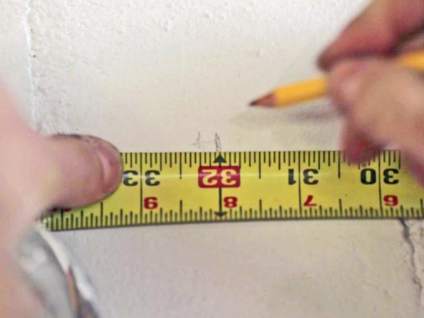 Measure for Shelves and Mark the Wall Measure for Shelves and Mark the Wall
