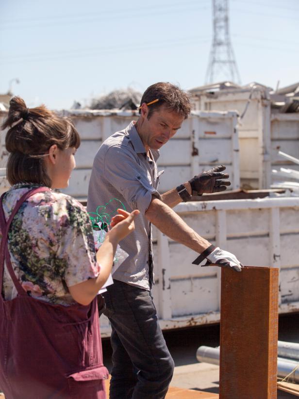 Ellen's Design Challenge Team in Salvage Yard