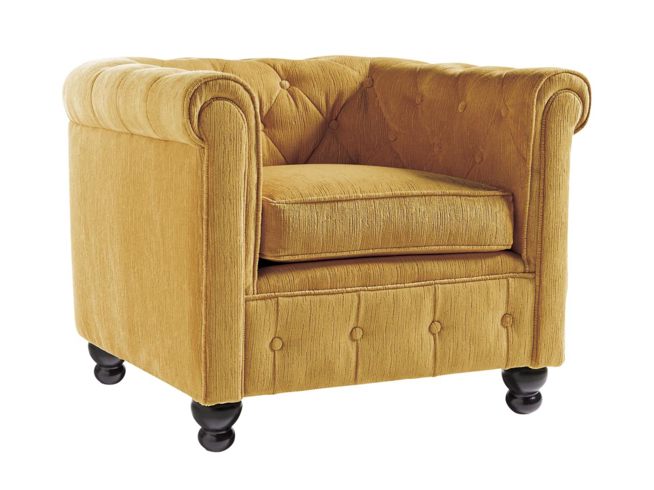 Yellow Chesterfield Armchair HGTV