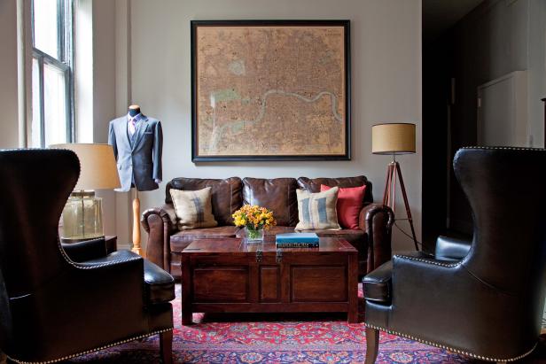Vintage Tailor Shop is Masculine, Comfortable Vintage Tailor Shop is Masculine, Comfortable