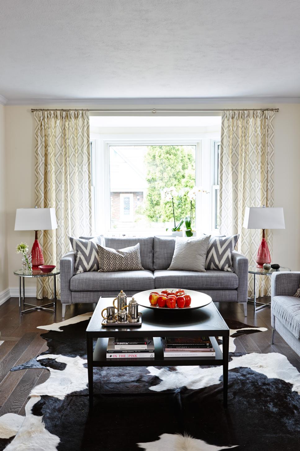 Chic, Modern Living Room From Sarah Sees Potential Contemporary Neutral Sitting Area With Gray Sofas