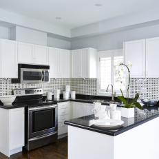 Eclectic Black and White Kitchen From Sarah Sees Potential