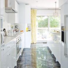 Gorgeous White Galley Kitchen From Sarah Sees Potential