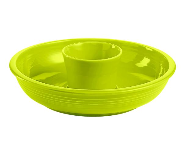 Fiesta 12 3/4"-diameter china chip and dip set in lemongrass, $58, macys.com