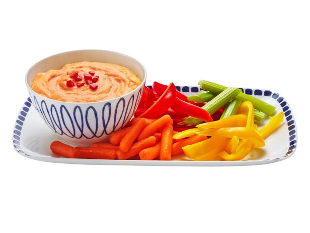 Veggies With Roasted Red Pepepr Hummus Veggies With Roasted Red Pepepr Hummus