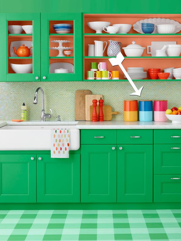 How to Paint Color-Blocked Canisters How to Paint Color-Blocked Canisters