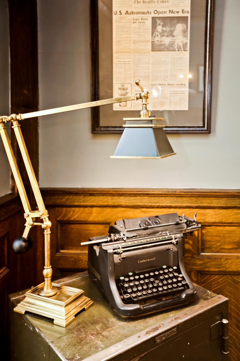 Rehab Addict: Vintage Touches Decorate the Home Office Nicole Create a Vintage Feel in the Study