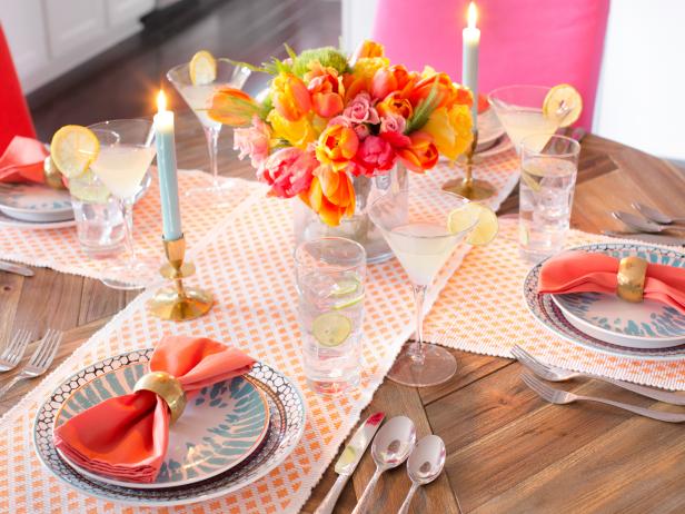 Spring Tablescape With Citrus Palette