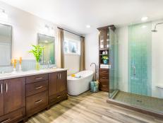 Spa-Like Main Bathroom Boasts Glass-Enclosed Shower