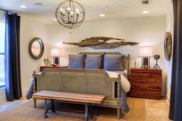 Transitional Master Bedroom Is Stylish, Inviting