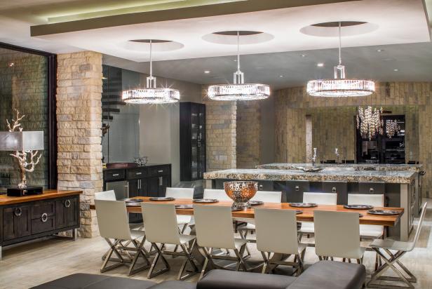 Pendant Lights Define Dining Area in Open Plan Home Pendant Lights Define Dining Area in Open Plan Home