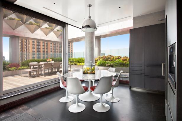 Dining Room: Penthouse Perch in New York City Dining Room: Penthouse Perch in New York City