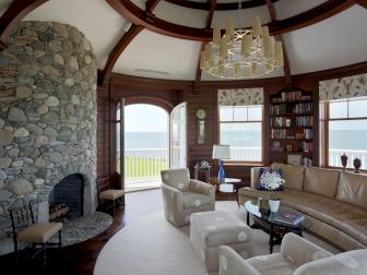 Library: Cape Cod Estate on Buzzards Bay in Dartmouth, Mass.