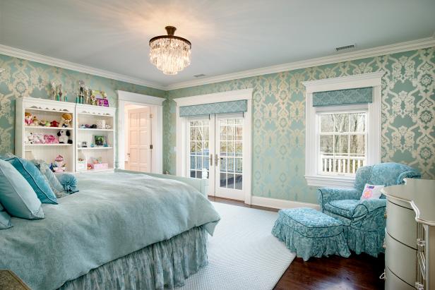 Girl's Bedroom: Grand Manor in Greenwich, Conn. Girl's Bedroom: Grand Manor in Greenwich, Conn.