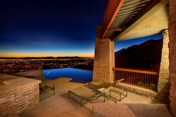 Patio Overlooks Tucson, Ariz. Patio Overlooks Tucson, Ariz.