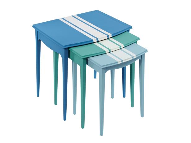 Racing Stripe Nesting Tables racing stripe nesting tables
