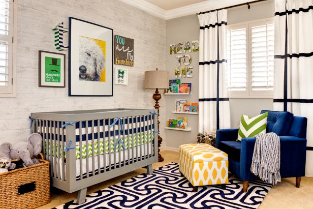 Gorgeous Eclectic Boy's Nursery With Bold Graphic Designs Gorgeous Eclectic Boy's Nursery With Bold Graphic Designs