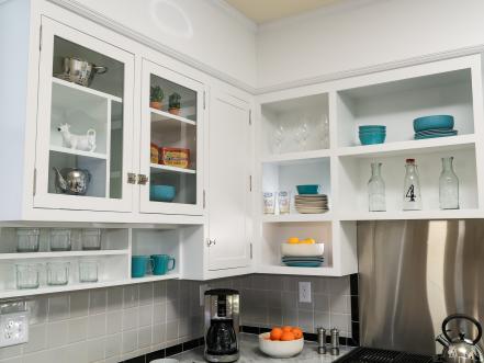 Doors Conceal Outdated Cabinets