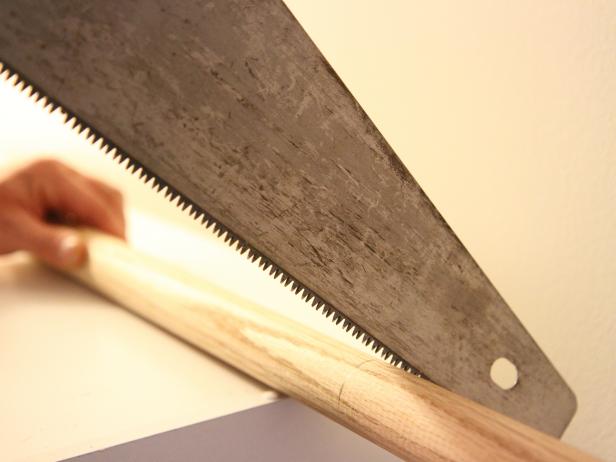Cut the closet rod to the desired length.