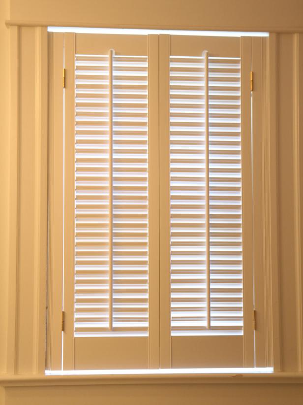 Close the shutters into place to ensure that everything aligns properly.