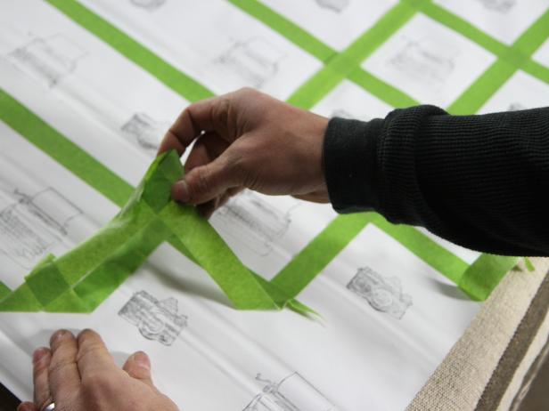 Remove the painterâs tape.