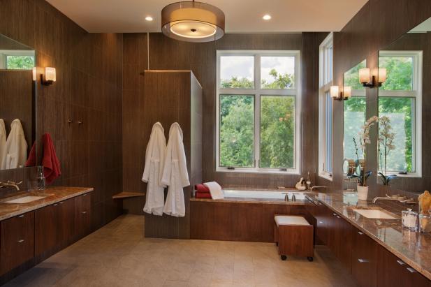 spa bathroom with floating double vanity this spacious master bathroom 