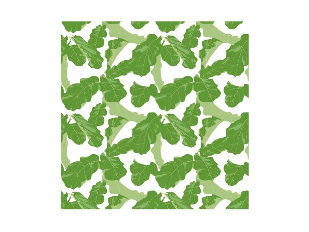 This almost-tropical pattern fabric was used for the living room drapes.