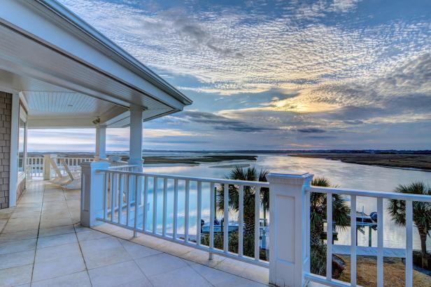 Porch and View: Island Retreat in Wilmington, NC Porch and View: Island Retreat in Wilmington, NC