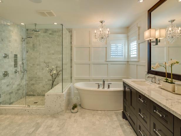 Luxury Bathroom With Stone Surfaces Luxury Bathroom With Stone Surfaces