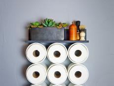 Toilet Paper Storage Using PVC Pipe