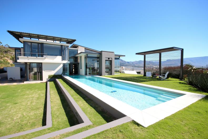 Modern Backyard and House 