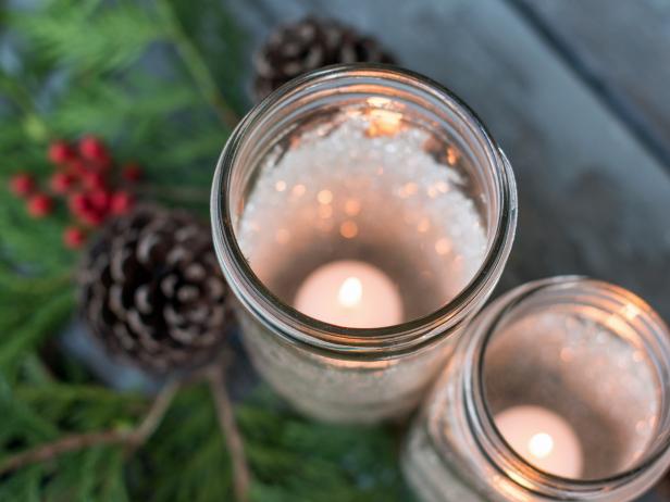 Decorative Glittered Mason Jars Decorative Glittered Mason Jars