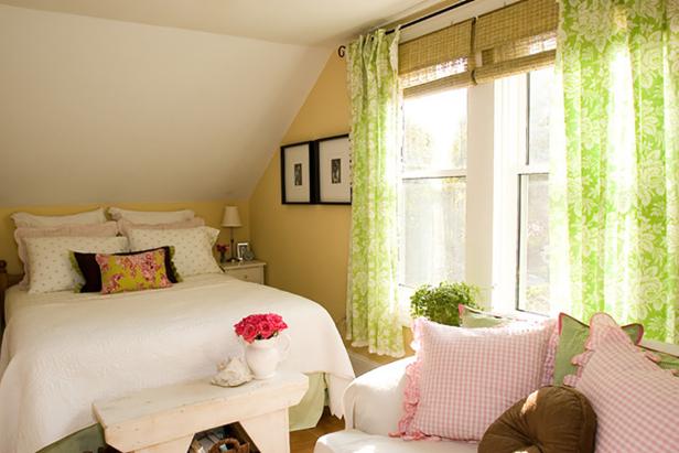 Feminine Green and Pink Cottage Style Master Bedroom Feminine Green and Pink Cottage Style Master Bedroom