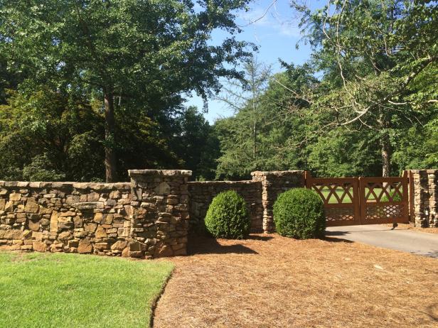 Stone Fence and Entry Gate Stone Fence and Entry Gate