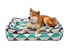 Shiba Inu Loving Graphic Pet Bed