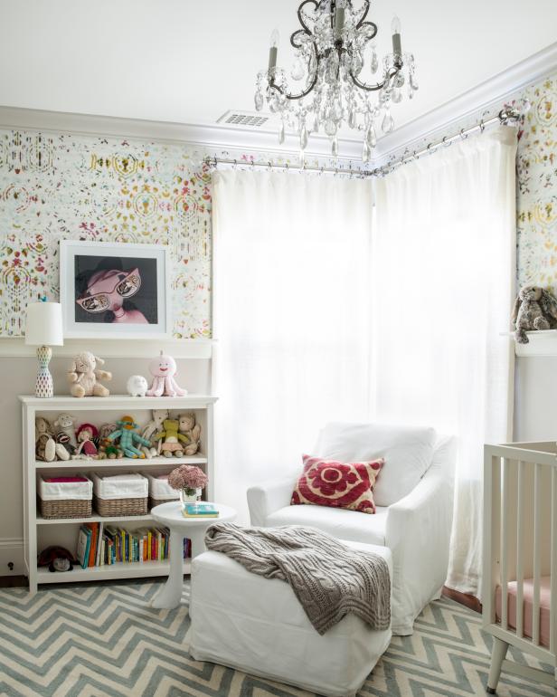 White Transitional Baby Girl Nursery White Transitional Baby Girl Nursery