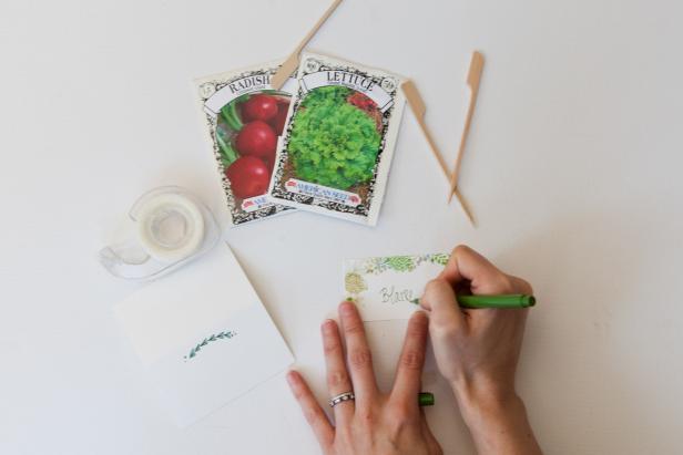 DIY Summer Garden Place Cards: Step 2 DIY Summer Garden Place Cards: Step 2