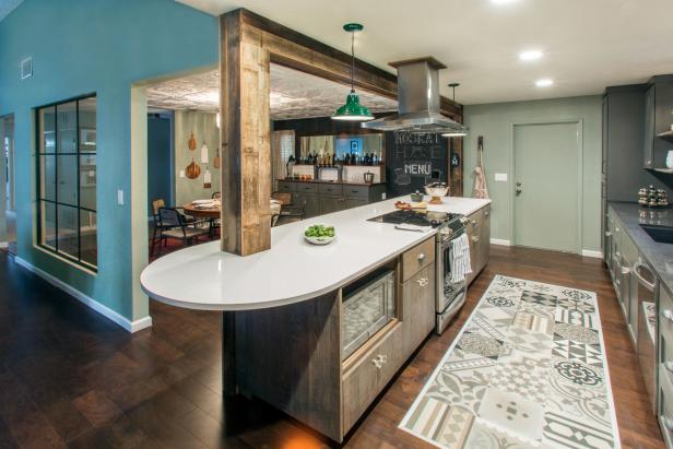 Open Floor Plan Combines Kitchen, Dining and Living Open Floor Plan Combines Kitchen, Dining and Living